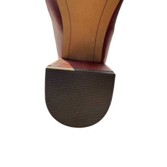 INC International Concepts Tabithaa Leather Over The Knee Boots Merlot 8.5 NWB - Picture 8 of 10